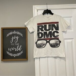 Run DMC Offical NYC Glasses Short Sleeve T Shirt New York City Graphic Tee Small